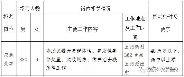 招考崗位及條件