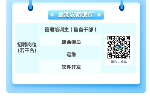 2024年溫州農商銀行系統秋季招聘公告3