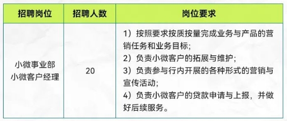 招聘崗位及要求